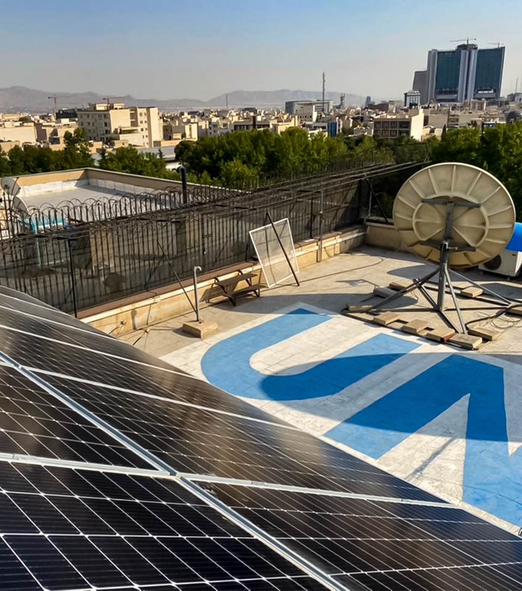 11 KW on-grid solar power (Tehran, UN building)